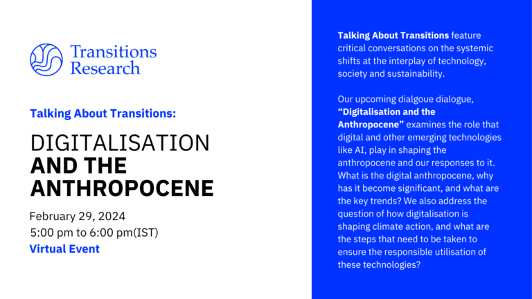 Digitalisation and the anthropocene (1)